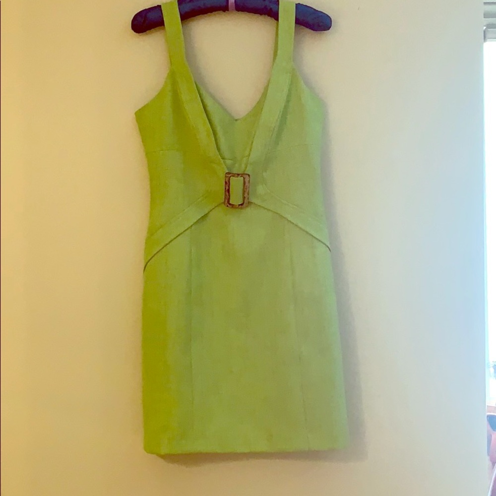 Beautiful A-line lime green Dress